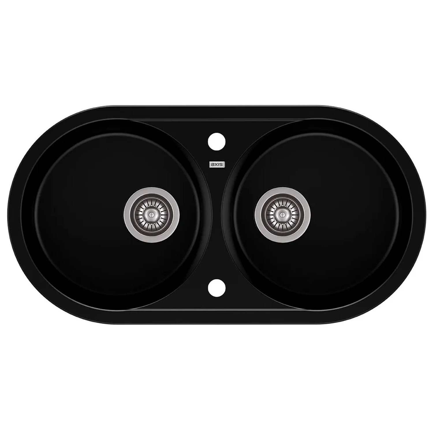 Zlewozmywak 2-komorowy Play 17 czarny