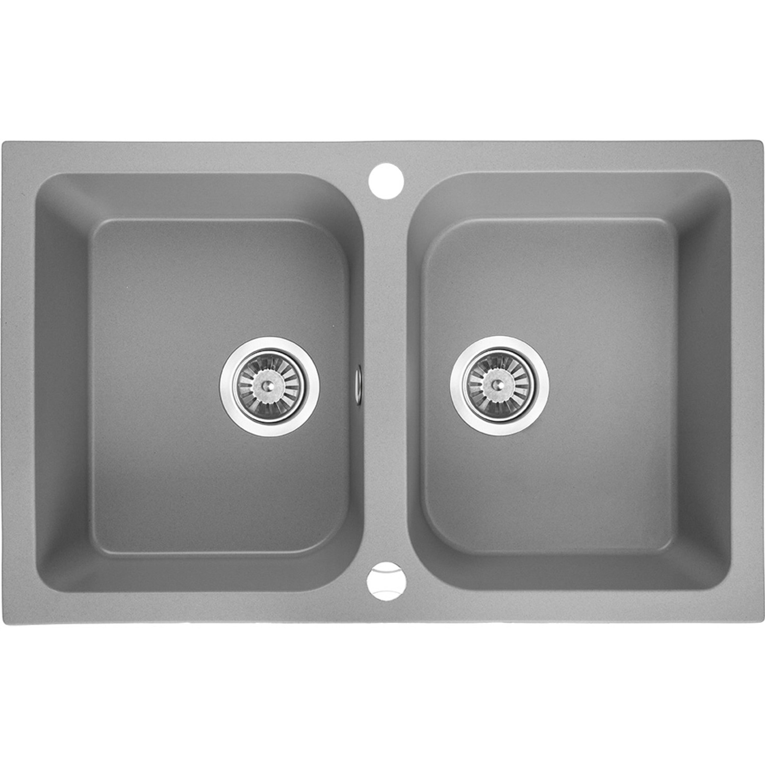 Zlewozmywak Porto 2-kom. granitowy szary