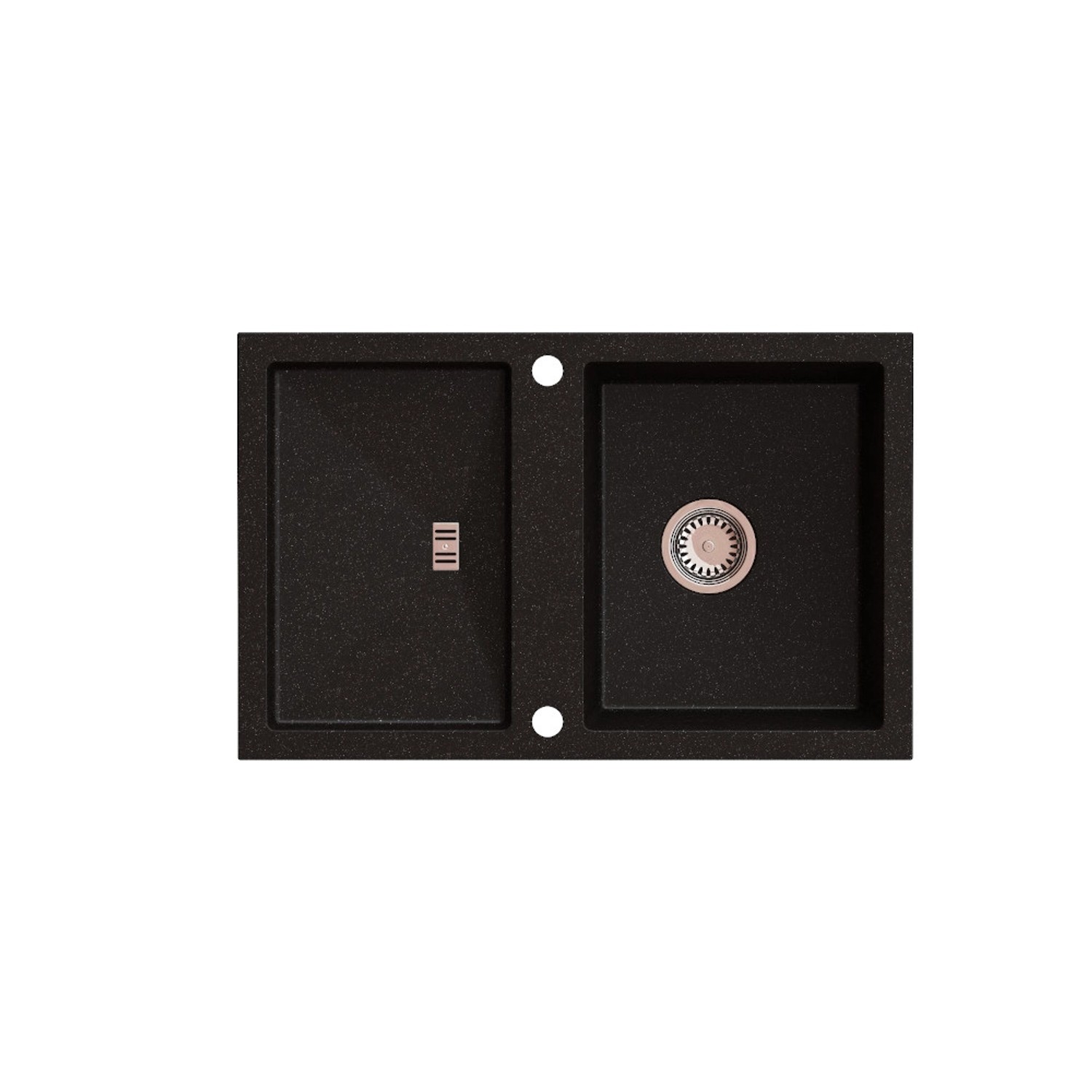 Czarny zlewozmywak Slide 40 1-kom.