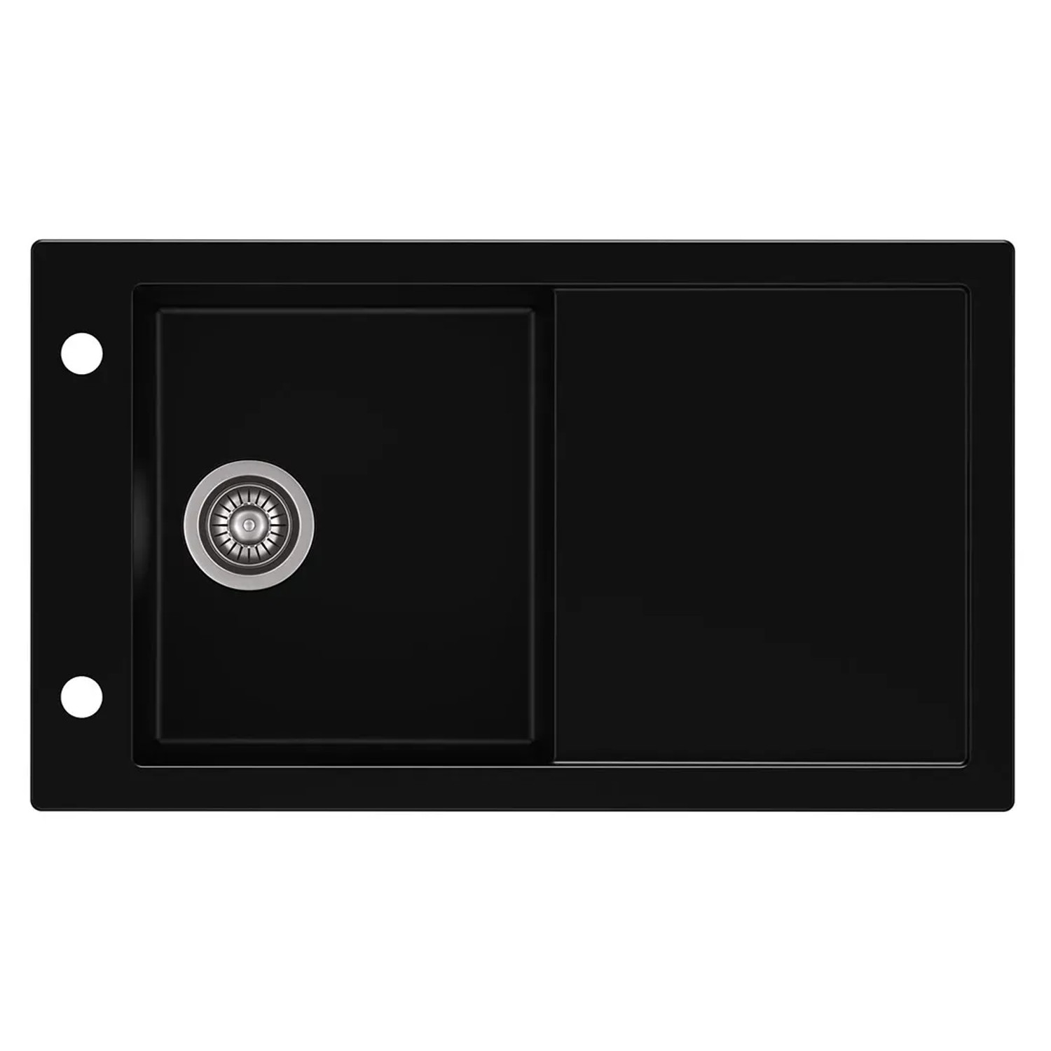 Czarny zlewozmywak Tramontana 1-kom.