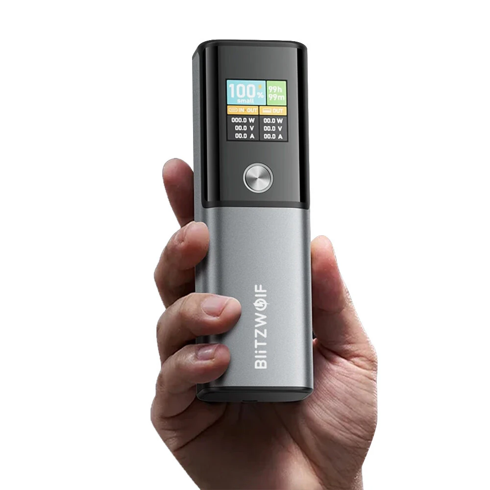 BlitzWolf BW-P23 — recenzja 100W 14000mAh powerbanka z inteligentnym wyświetlaczem, 1 wejściem i 2 wyjściami