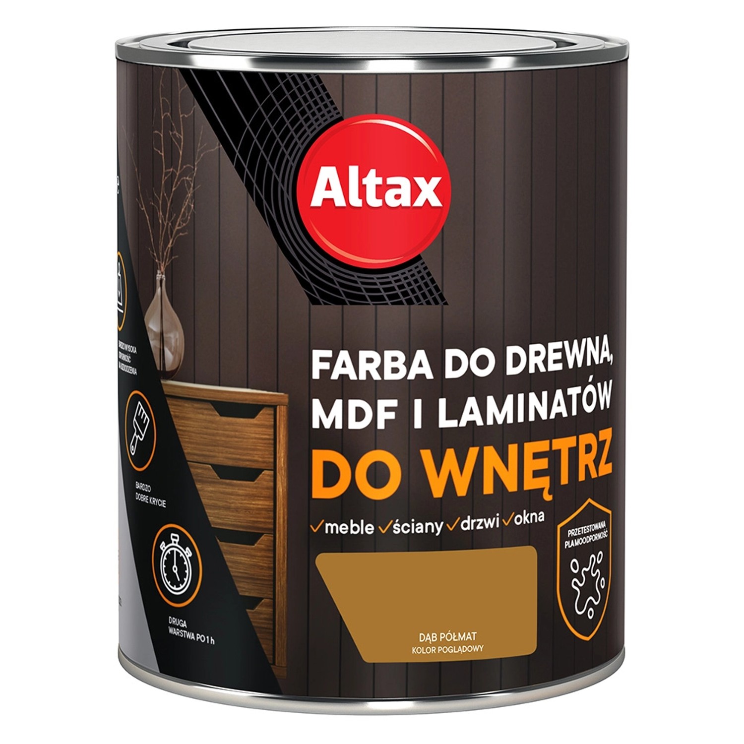 Farba do drewna Dąb 750 ml ALTAX do wnętrz