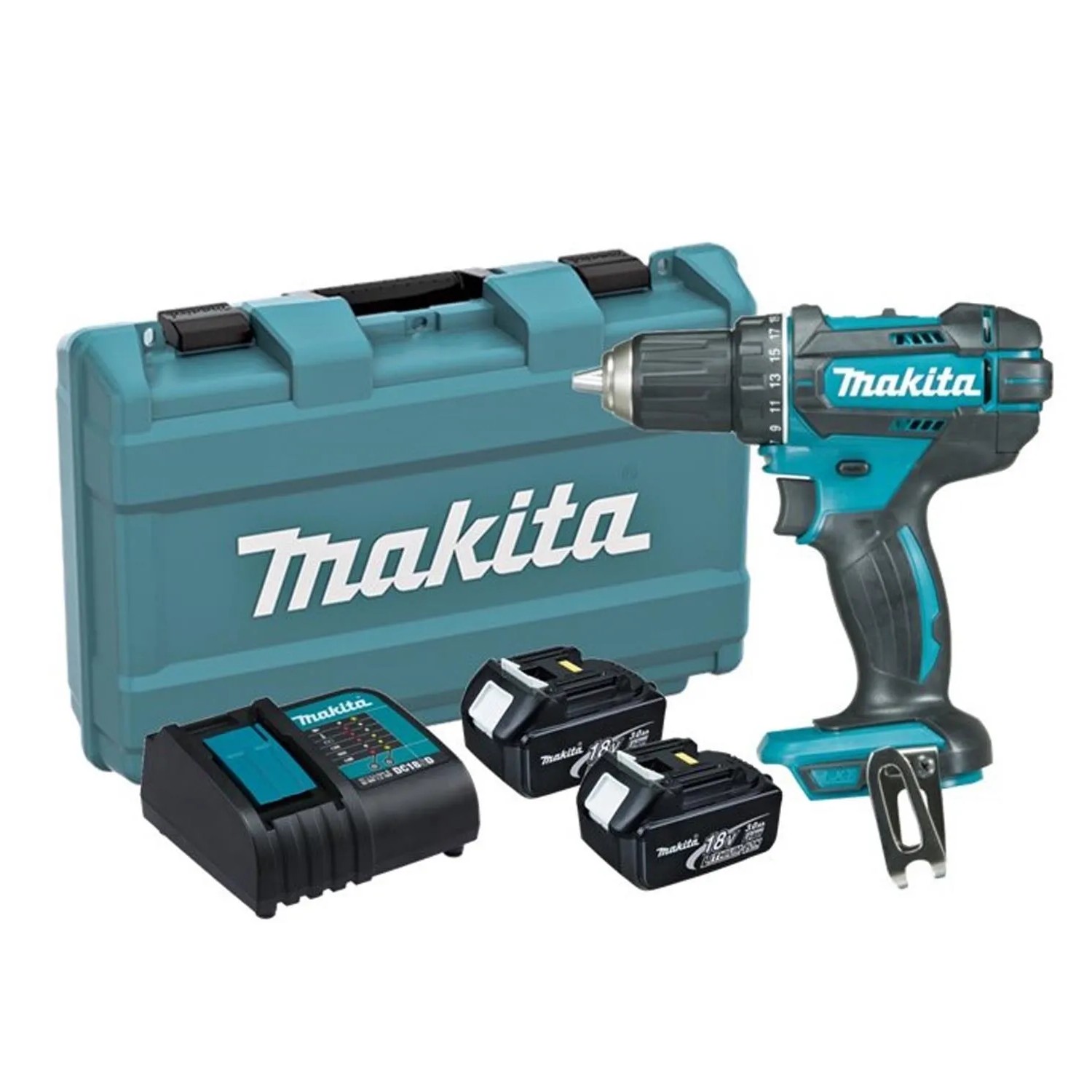 Makita DDF482SFE wiertarko-wkrętarka 18V 2x3Ah