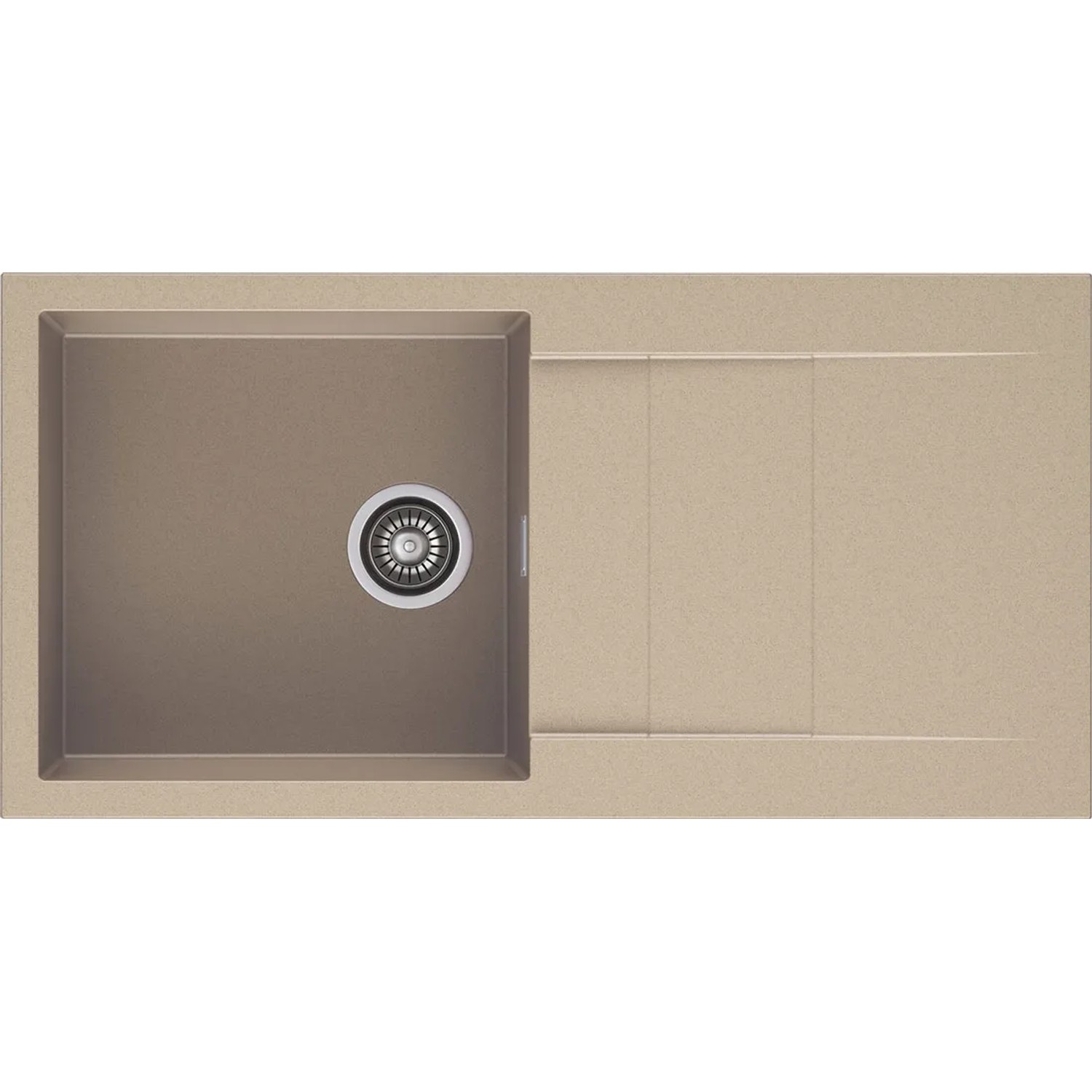 Recenzja Zlewozmywaka Cascada 1-kom. z ociekaczem 100x50 cm — beżowy hit do kuchni