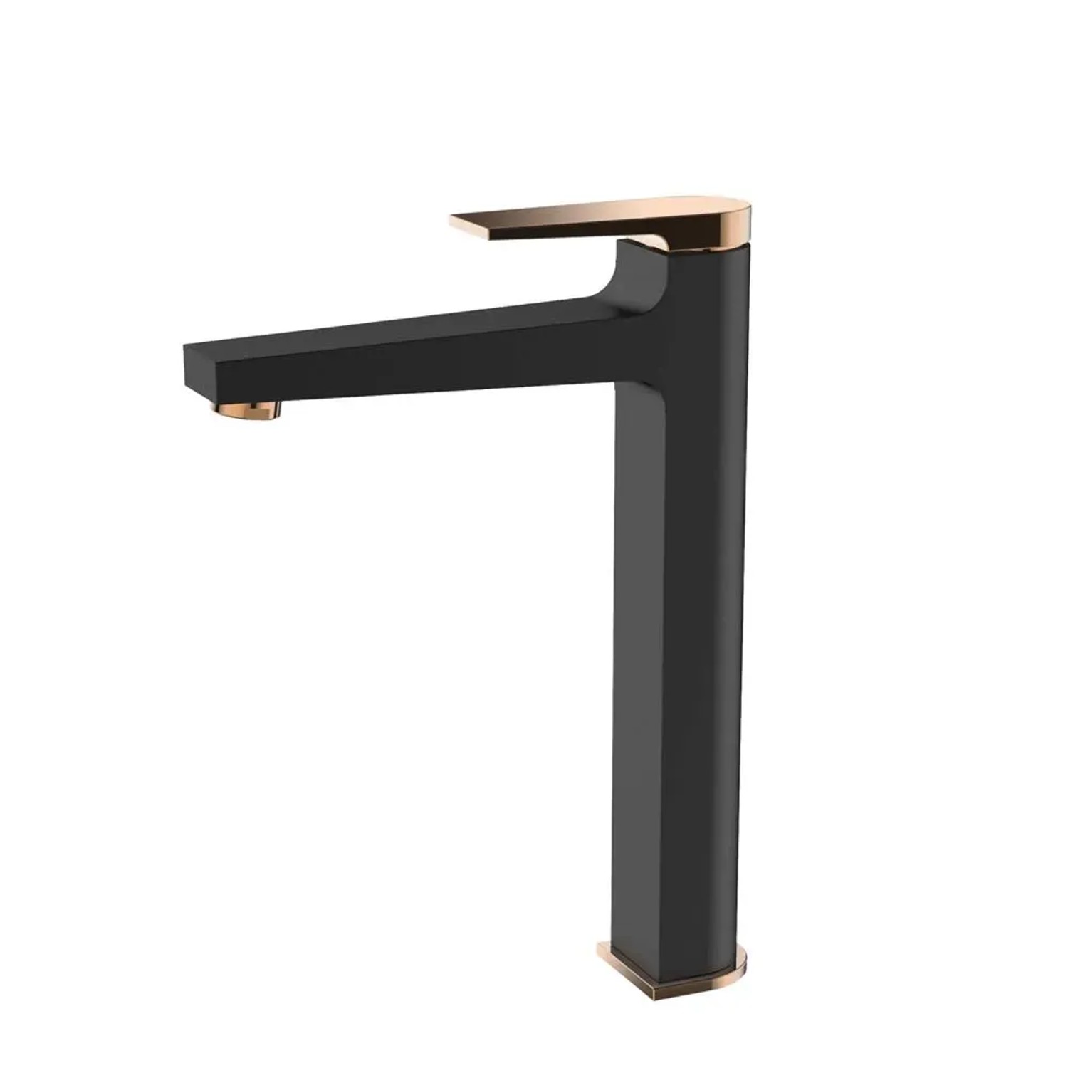 Invena Wysoka Bateria Umywalkowa Gold Rose