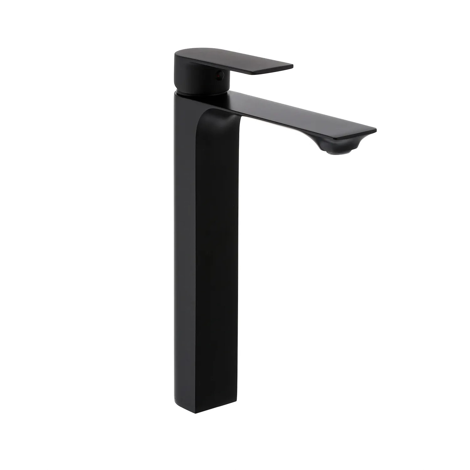 Elegancka czarna bateria umywalkowa Valvex