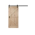 Kornik drzwi przesuwne Loft, dąb pełne, szerokość 90 cm – styl industrialny