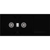 Recenzja zlewozmywaka Axis Kronos 2-kom. czarny 116×50 cm — test i opinia