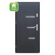 Drzwi zewnętrzne drewniane antracytowe – El Prema Krato 90L