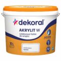 Farba akrylowa Dekoral W biała 10 l