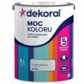 Farba Dekoral Moc Koloru Szary Platynowy 5l