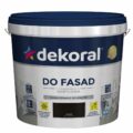 Farba elewacyjna Dekoral Polinit 5 l – Czarna do fasad
