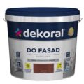 Farba elewacyjna Dekoral Polinit do fasad 5 l w kolorze wiśniowym