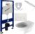 Geberit Duofix zestaw WC, montaż do ściany, biały