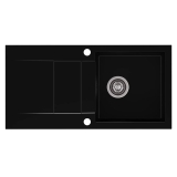 Recenzja zlewozmywaka Cascada 4 — 1-kom., z ociekaczem, czarny 86×43 cm