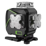 Recenzja Huepar S04CG — 4D 16-liniowy laser samopoziomujący (LCD, Bluetooth, akumulator, IP54)