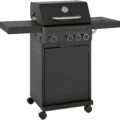 Grill gazowy ogrodowy 3+1-palnikowy, moc 10,5 kW – grill z dodatkowym palnikiem bocznym