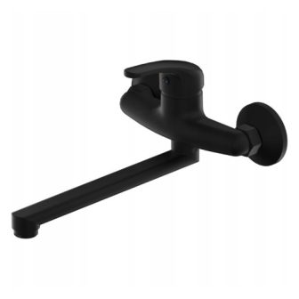 LIVENO Bateria zlewozmywakowa ścienna DECA czarna