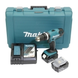 Recenzja Makita Wiertarko-wkrętarka udarowa DHP453 18V (2×3,0 Ah) — test i opinia