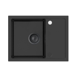 Recenzja Miló KARO 58 x 44 cm — czarny zlewozmywak 1-kom. z ociekaczem