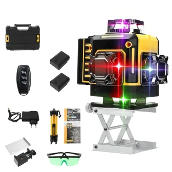 Recenzja: 16-liniowy laser 4D 360° z pilotem i 4-kolorowymi wiązkami — test i opinia