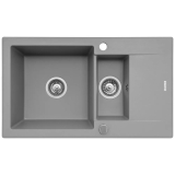 Recenzja Pyramis Poros 1,5-kom. 78×46 cm — szary zlewozmywak: test i opinie