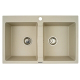 Zlewozmywak Pyramis Poros 2-kom. beż 78×50 cm — recenzja i opinia