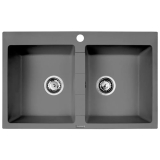 Recenzja Pyramis Poros 2-kom. (78×50 cm) — szary zlewozmywak: czy warto?