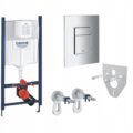 Stelaż podtynkowy Grohe Rapid SL do WC z chromowanym przyciskiem i mocowaniami