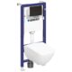 Geberit SQUARE 50 Zestaw Czarny Mat