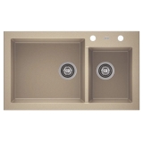 Zlewozmywak A-Point 14 2-komorowy beż 86×50 cm — recenzja i opinie