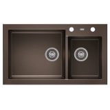 Zlewozmywak A-Point 14 2-kom. (ciemna czekolada) 86×50 cm — recenzja i test