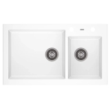Zlewozmywak A-Point 14 2-kom. Pure White 86×50 cm — recenzja, test i opinia