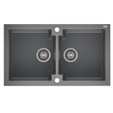 Recenzja zlewozmywaka Honest 16 2‑komorowego (Moonlight Grey) 86×50 cm — test i opinia