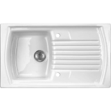 Recenzja Zlewozmywak Lusitano 1-kom. 86×50 cm biały — test, opinie i ocena