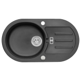 Zlewozmywak Malibu 3 1-kom. czarny 77×43 cm — test i recenzja