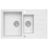 Zlewozmywak Mojito 12 1,5-kom. biały 79×50 cm — test i opinia