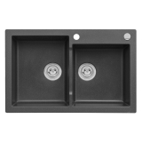 Zlewozmywak Mojito 14 2-kom. czarny 79×50 cm — test i opinia