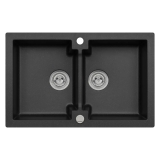 Zlewozmywak Mojito 16 2-kom. czarny 79×50 cm — recenzja i test