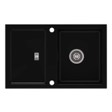 Zlewozmywak Slide 4 79×50 cm — recenzja 1-kom. z ociekaczem (czarny)